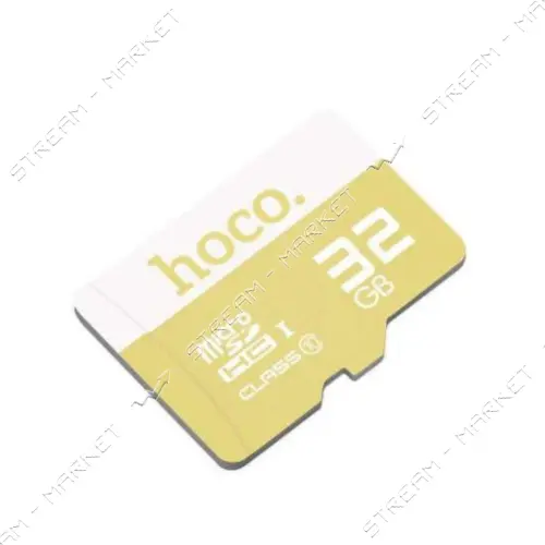 Карта памяти Hoco MicroSD Class 10 32GB желтая