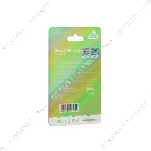 Карта памяти Hoco MicroSD Class 6 8GB салатовая