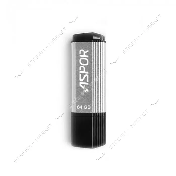 Флешка 64GB Aspor AR 121 серебро
