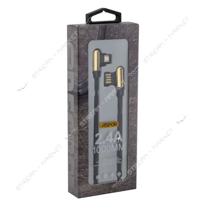 Кабель Aspor A118 Micro USB 1м золотой                                                              
