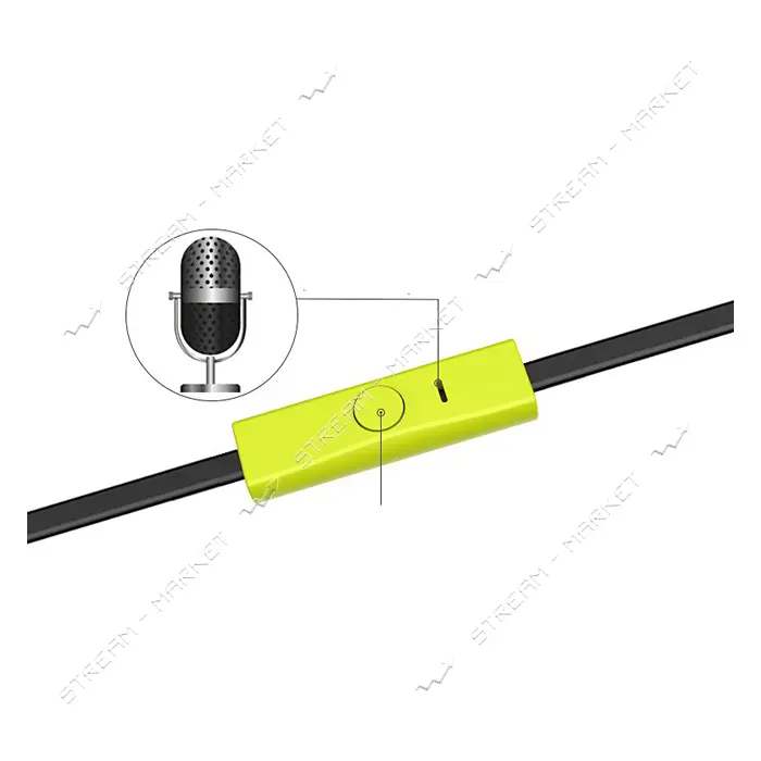 Проводные наушники Usams US-SJ023 Ewave series Color Beans черные