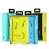 Проводные наушники Usams US-SJ023 Ewave series Color Beans черные с голубым                         