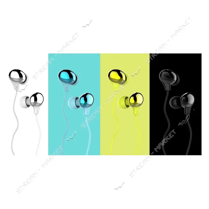 Проводные наушники Usams US-SJ063 Ewave series Color Beans Plating черные