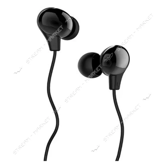Проводные наушники Usams US-SJ063 Ewave series Color Beans Plating черные