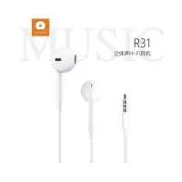 Проводные наушники Wuw R18 белые                                                                    