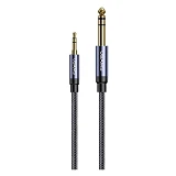Кабель Usams AUX US-SJ539 3.5mm to 6.35mm 1.2м синий
