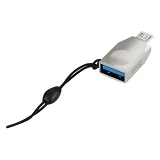 Переходник Hoco UA10-USB Micro-USB OTG adapter серебро