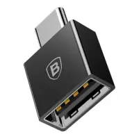 Переходник Baseus Exquisite Type-C Male to USB Female Adapter Converter черный