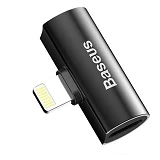Переходник Baseus Lightning Male to Dual Lightning Female Adapter L46 черный