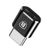 Переходник Baseus Micro Female To Type-C Male Adapter Converter черный