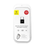 Переходник Baseus Micro Female To Type-C Male Adapter Converter черный                              