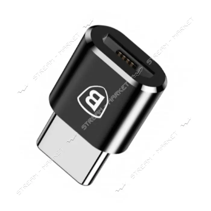 Переходник Baseus Micro Female To Type-C Male Adapter Converter черный                              