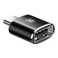 Переходник Baseus USB Female To Type-C Male Adapter Converter черный