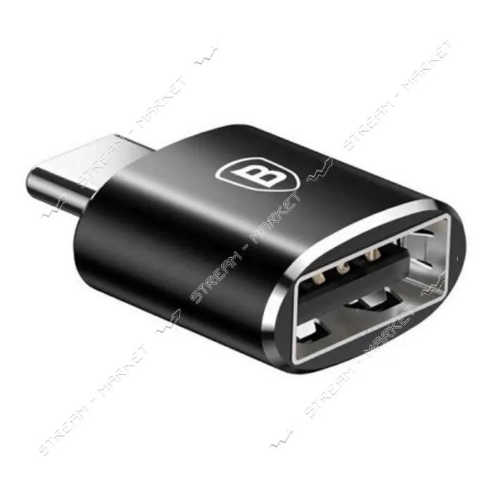 Переходник Baseus USB Female To Type-C Male Adapter Converter черный                                