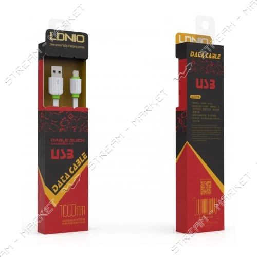 Кабель Ldnio LS05 USB Lightning 2.1A 1м белый                                                       