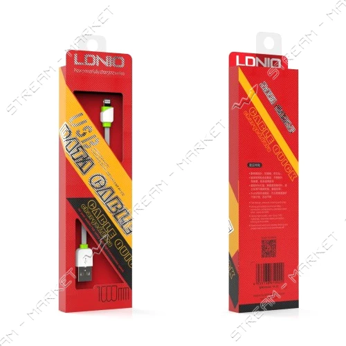Кабель Ldnio LS12 USB Lightning 2.1A 1м белый                                                       