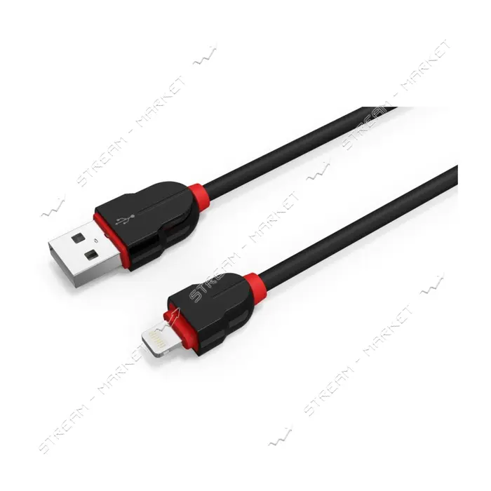 Кабель Ldnio LS-02 USB Lightning round 2A 1 2м черный