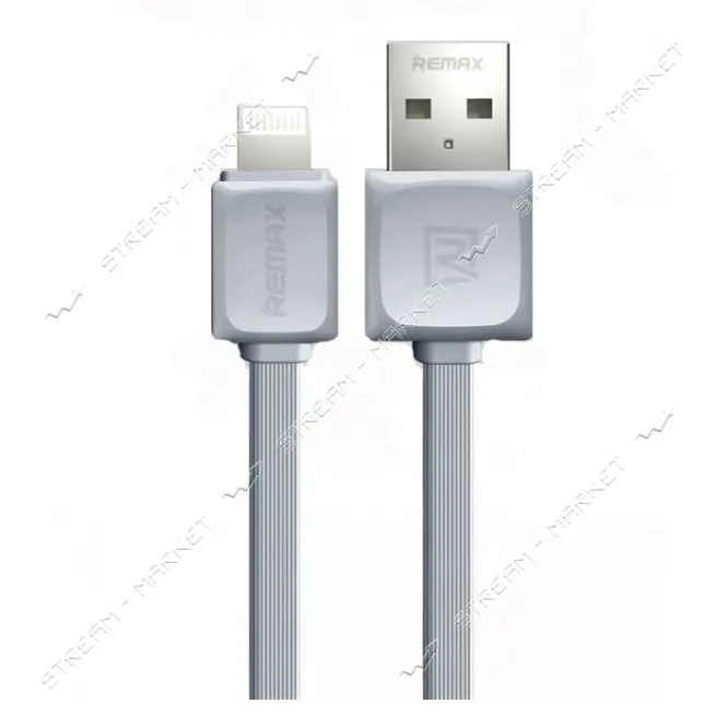 Кабель Remax Fast Data USB Lightning 1м серый                                                       