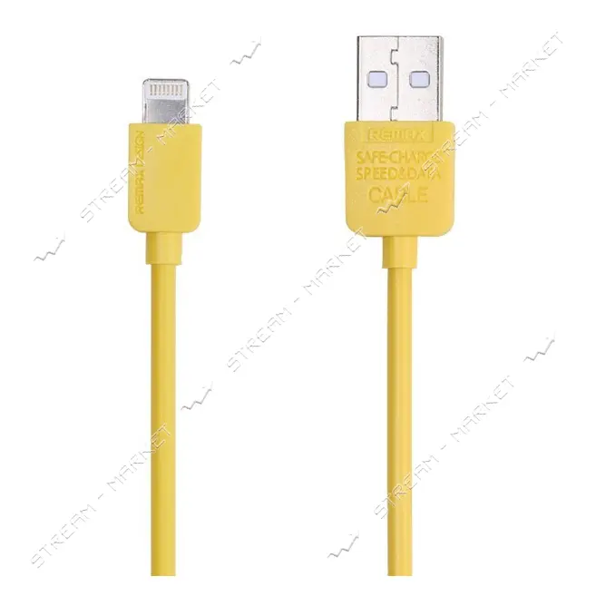 Кабель Remax Light round USB Lightning 1м желтый                                                    