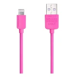 Кабель Remax Light round USB Lightning 1м розовый