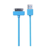 Кабель Remax Light round для iPhone 4 1м голубой                                                    