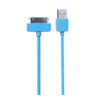 Кабель Remax Light round для iPhone 4 1м голубой                                                    