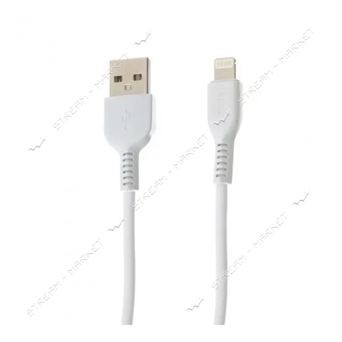Кабель Hoco X20 Flash Lightning 1м белый                                                            