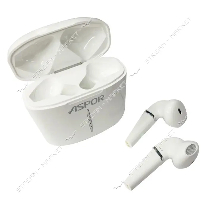 Bluetooth наушники Aspor A605 белые
