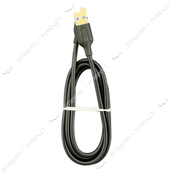 Кабель Aspor A41 TPU Soft Touch Micro USB 1м черный