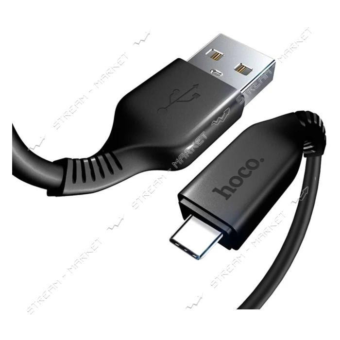 Кабель Hoco X20 Flash charged USB Type-C 3м черный