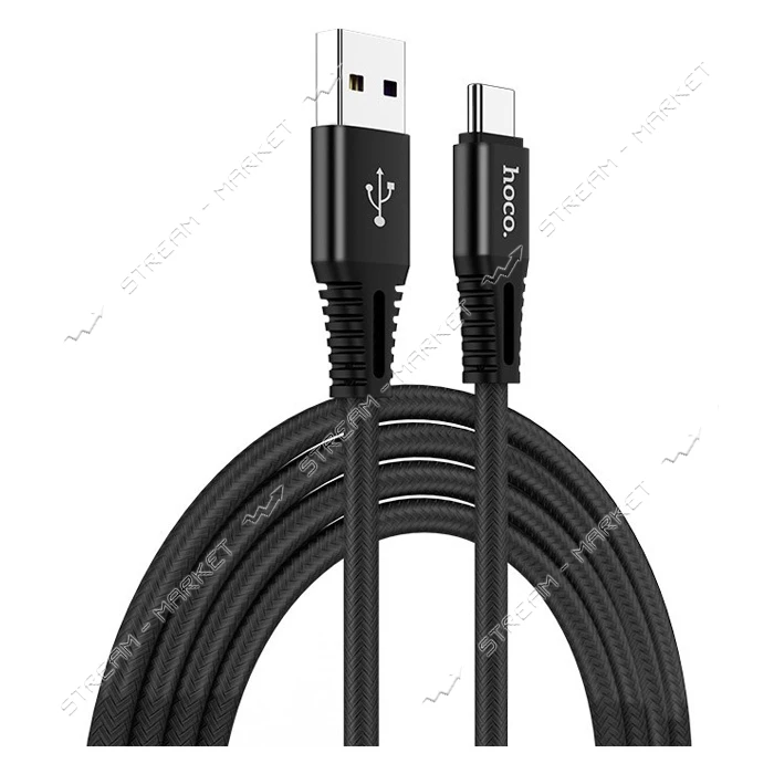Кабель Hoco X22 USB Type-C 5А 1м черный