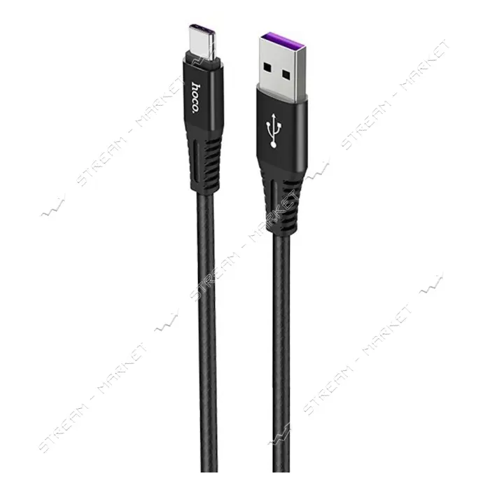 Кабель Hoco X22 USB Type-C 5А 1м черный