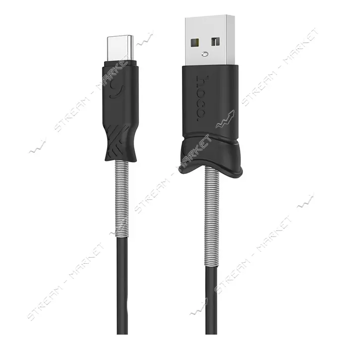 Кабель Hoco X24 Pisces charged USB Type-C 1м черный                                                 