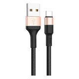 Кабель Hoco X26 Xpress charged USB Type-C 2А 1м золото