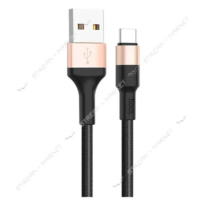 Кабель Hoco X26 Xpress charged USB Type-C 2А 1м золото