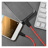 Кабель Hoco X21 Plus Silicone USB Type-C 3А 1м черный c красным                                     