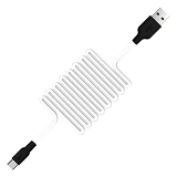 Кабель Hoco X21 Plus Silicone USB Type-C 3А 1м черный c белым