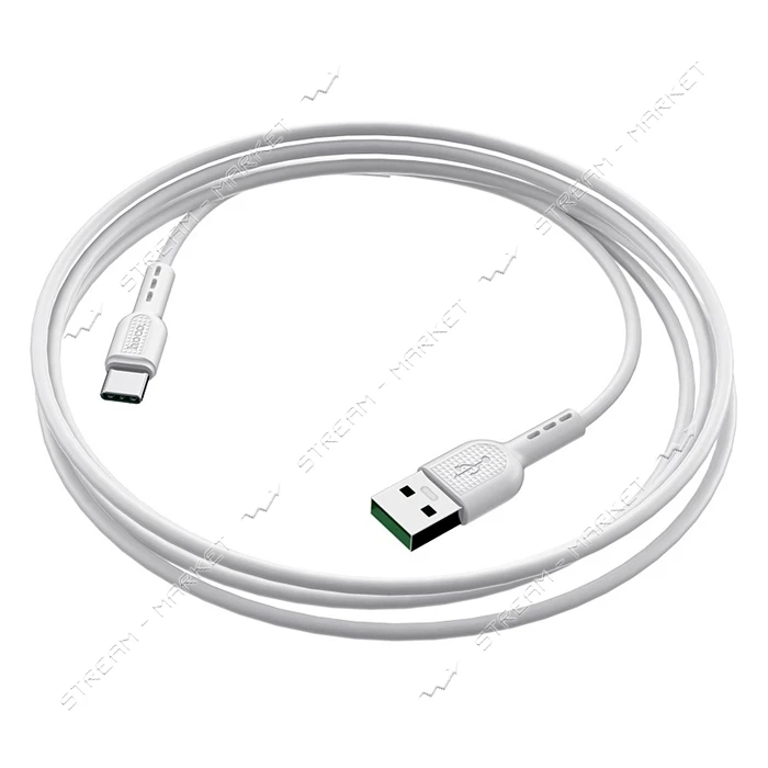 Кабель Hoco X33 Surge USB Type-C 5А 1м белый