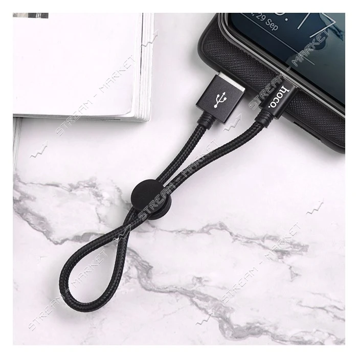 Кабель Hoco X35 Premium USB Type-C 3А 0.25м черный