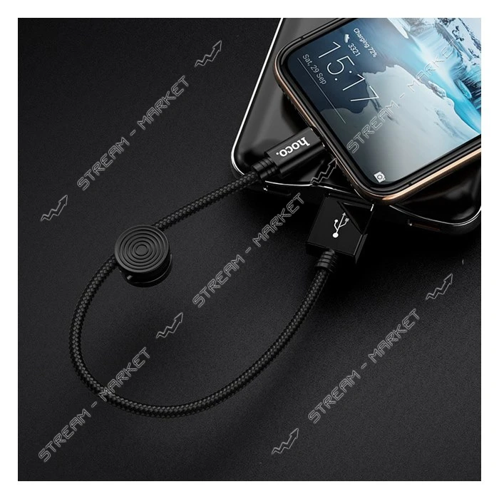 Кабель Hoco X35 Premium USB Type-C 3А 0.25м черный