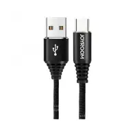 Кабель Joyroom S-L316 New Armour Series Woven Fabric Data USB Type-C 3.4A 0.25м чорний              