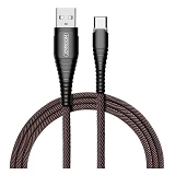 Кабель Joyroom S-M 367 Led USB Type-C 2.4A 1.2м черный