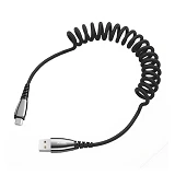 Кабель Joyroom S-M391 Waller Series Spring USB Type-C 2.4A 1.2м черный                              