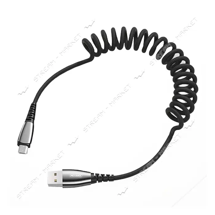 Кабель Joyroom S-M391 Waller Series Spring USB Type-C 2.4A 1.2м черный                              