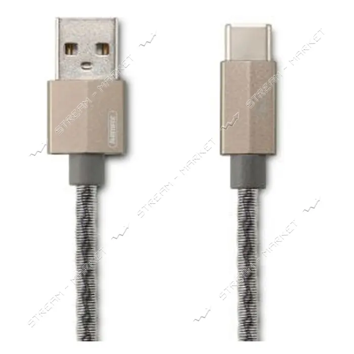 Кабель Remax RC-110a Gefon series USB Type-C 2.1A 1м серый                                          
