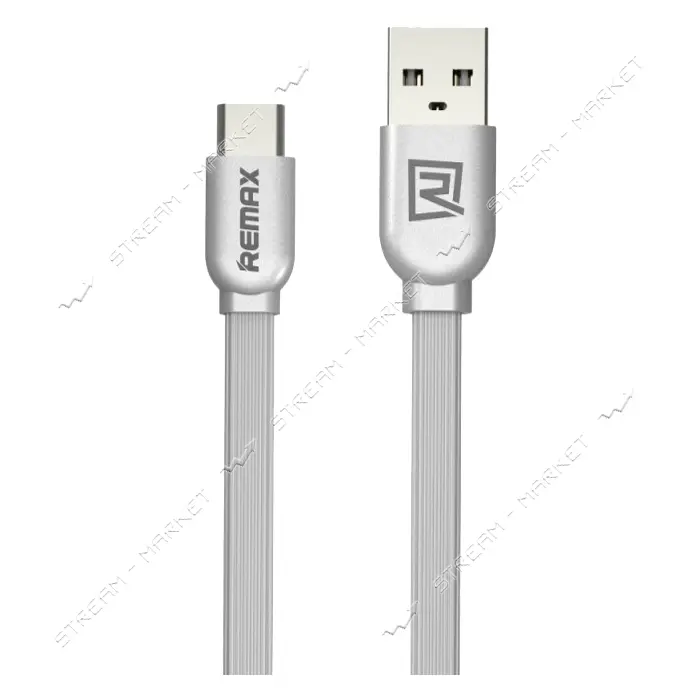 Кабель Remax RC-047a USB Type-C 2.1A 1м серый                                                       