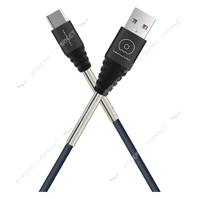 Кабель Wuw X71 USB Type-C 0.3м черный