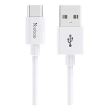 Кабель Yoobao YB-CA2 USB Type-C 2.4A 1м белый                                                       