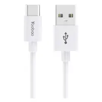 Кабель Yoobao YB-CA2 USB Type-C 2.4A 1м білий                                                       