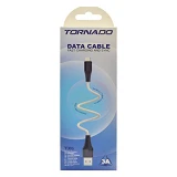 Кабель Tornado Micro USB TX6 3A 1м беый